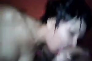 Torrid short haired rich breasted dark brown honey was teasing my buddy