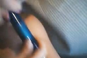 Sporty juvenile non-professional cheating wife on web camera pushing her small gash