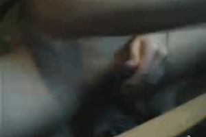 Sporty juvenile non-professional cheating wife on web camera pushing her small gash