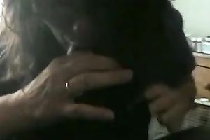 Mature white slutty wife engulfing biggest dark knob deepthroat