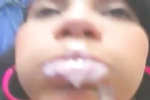 Ardent playful and nasty livecam dark head masturbated her creamy holes