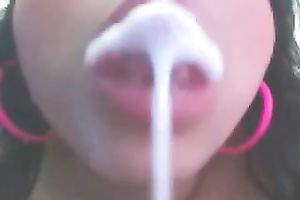 Ardent playful and nasty livecam dark head masturbated her creamy holes