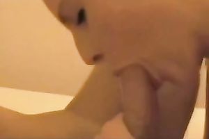 I love engulfing my boyfriend's hard ramrod and swallowing his cum