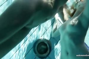 Amazing duo of hawt Russian college angels in the pool