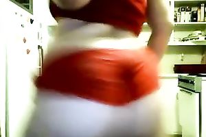 My nice-looking corpulent GF with large whoppers shakes her bulky arse like a pro