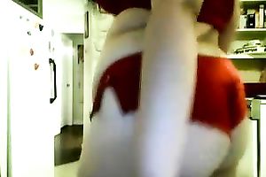 My nice-looking corpulent GF with large whoppers shakes her bulky arse like a pro