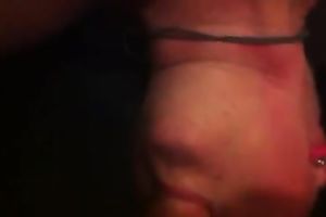 Just squeezing her breasts whilst facefucking her in the throat