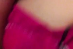 Just squeezing her breasts whilst facefucking her in the throat