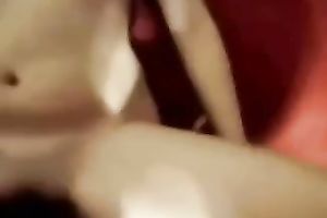 Awesome giant breasted mother I'd like to fuck in purple wig provided my ally with BJ