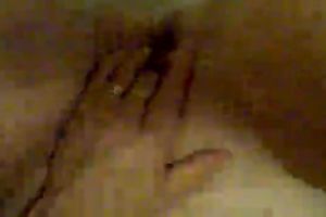 My sex-starved GF likes to finger fuck her twat in front of me