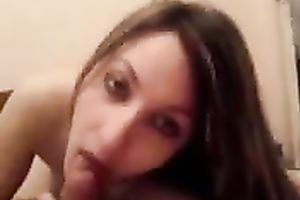 My gorgeous and hot European girlfriend giving quick head