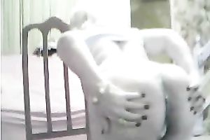 Chubby blonde haired smutty cam nerdy whorable housewife flashed her large whoppers