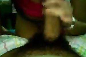 Dark skinned latin babe legal age teenager girlfriend getting mouthful of cum