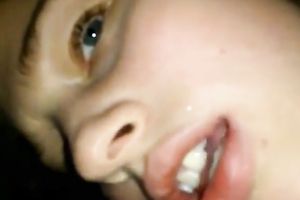 Quite marvelous gal took my friend's fat hard boner cock in her disgusting fur pie