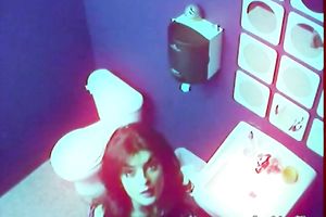 Sizzling hawt dark brown cheating wife in the public baths on security webcam