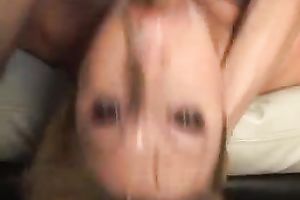 I messed up my blond slut's makeup by fucking her face hole balls unfathomable