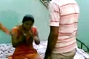 Watching an Indian dilettante pair on web camera having sex