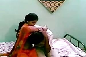 Watching an Indian dilettante pair on web camera having sex