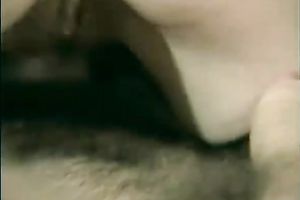 Curly retro blondie sucks and fucks soaked white wang