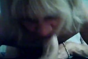 Nasty granny with diminutive saggy milk shakes sucks my hard weenie