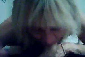 Nasty granny with diminutive saggy milk shakes sucks my hard weenie