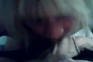 Nasty granny with diminutive saggy milk shakes sucks my hard weenie