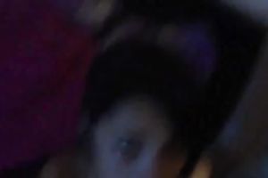 Charming dark brown dilettante babe gives me head until I cum on her face