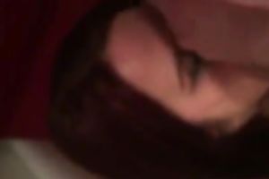 Cute natural brunette hair babe is greater quantity than willing to engulf my prick