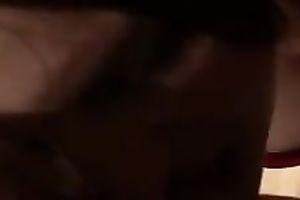 Cute natural brunette hair babe is greater quantity than willing to engulf my prick