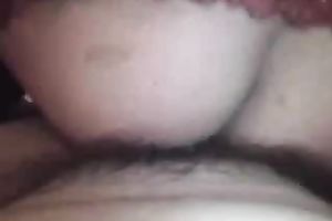 Extremely excited wifey rides me reverse cowgirl style