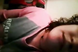 Bootyful all alone large breasted brunette hair showed me off her curves