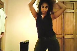 Juicy butt shaking performance by my lewd dark brown GF