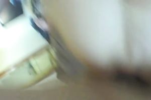 Restless white playgirl satisfies herself with a brown ramrod of her fuck ally