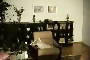 Horny golden-haired babe goes solo on a webcam and smokes a cigarette