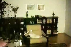 Horny golden-haired babe goes solo on a webcam and smokes a cigarette