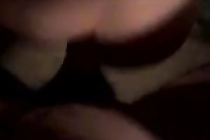 Drilling my hot GF's constricted wazoo gap in a missionary position