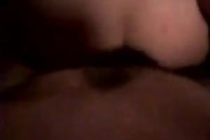 Drilling my hot GF's constricted wazoo gap in a missionary position