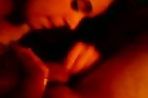 Amateur hussy works on my buddy's prick in homemade POV