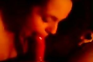 Amateur hussy works on my buddy's prick in homemade POV