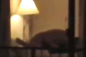 Check out quite precious voyeur sex tape of dilettante pair having steamy sex