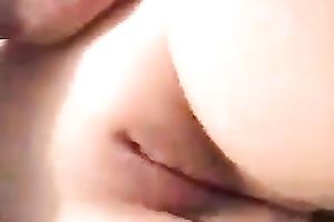 Amateur quite pale brunette hair playgirl provided my non-professional buddy with BJ