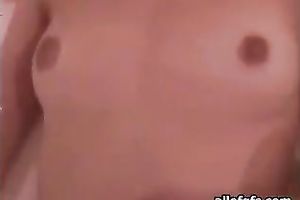 Hot playgirl gets her unshaved twat reamed hard in her daybed