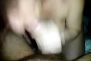 Lewd brunette hair hottie demonstrates her beloved pastime