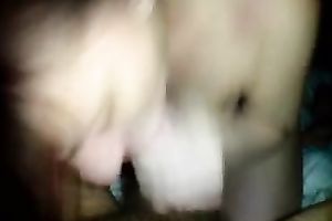 Lewd brunette hair hottie demonstrates her beloved pastime