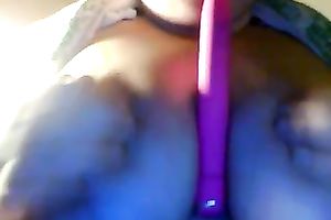 Busty big beautiful woman dirty slut wife of mine titgfucks pink fake penis on intimate movie scene