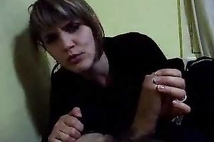 Amateur golden-haired Romanian sweetheart is horny for oral-job quickie