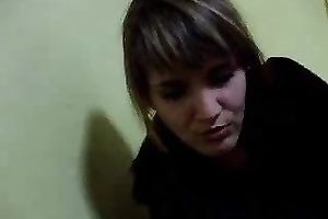 Amateur golden-haired Romanian sweetheart is horny for oral-job quickie