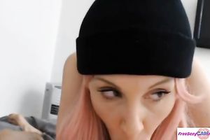 POV Red Hair Amateur Wife Jordan Sucks A Stiff Cock