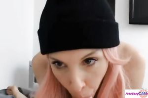 POV Red Hair Amateur Wife Jordan Sucks A Stiff Cock