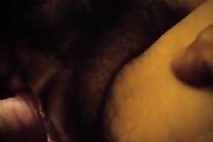 Hairy juicy and pink snatch of my co-worker's wife is in need of fuck